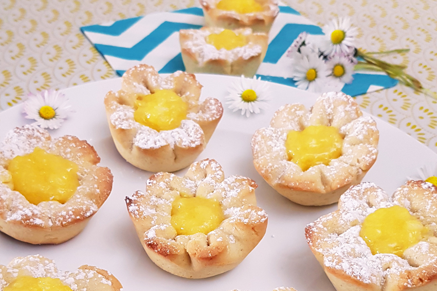 Illustration Recette Biscuits fleurs crème citron