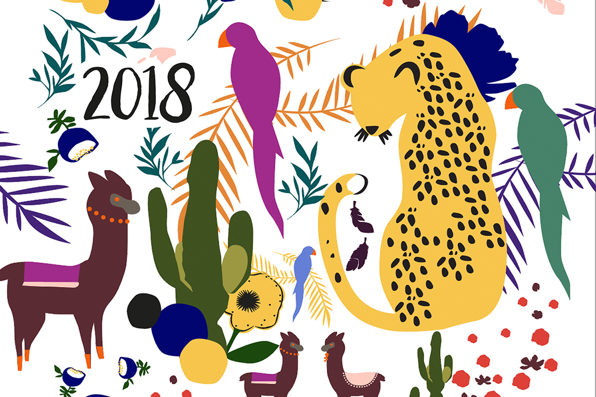 Illustration CALENDRIER À IMPRIMER - 2018